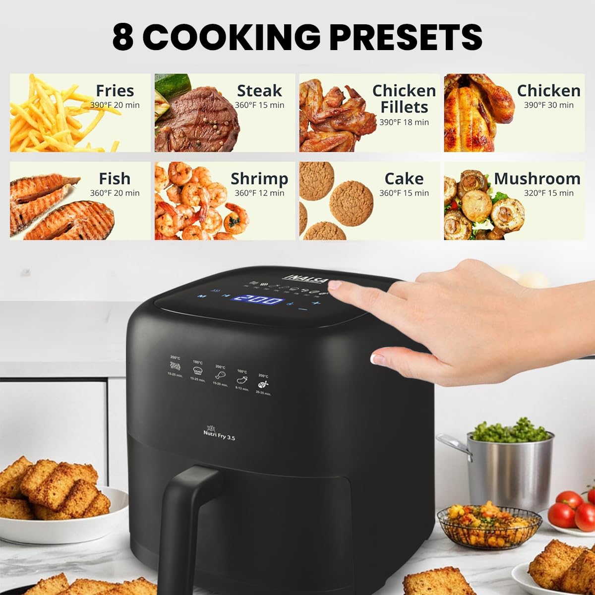 INALSA Air Fryer 3.5 ltr - Image 3