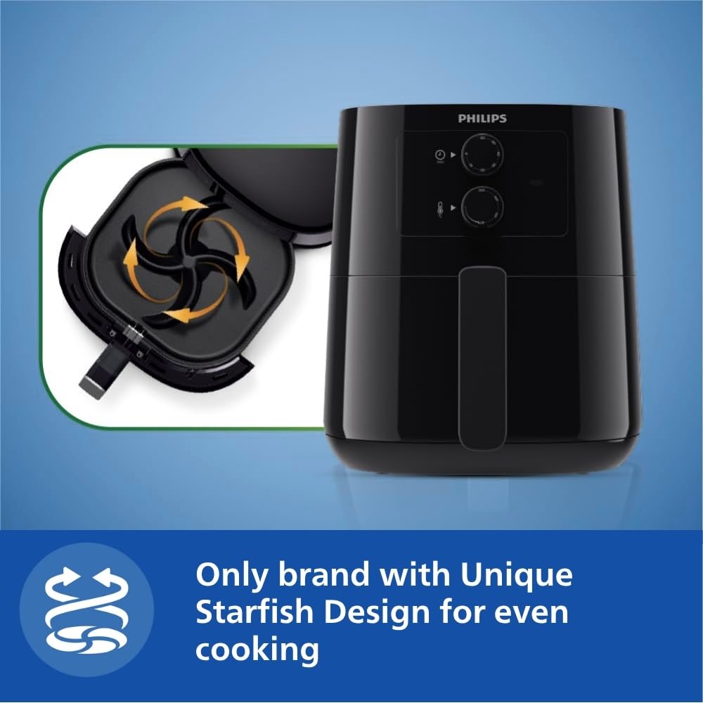 PHILIPS Air Fryer HD9200/90, uses up to 90% less fat - Image 4