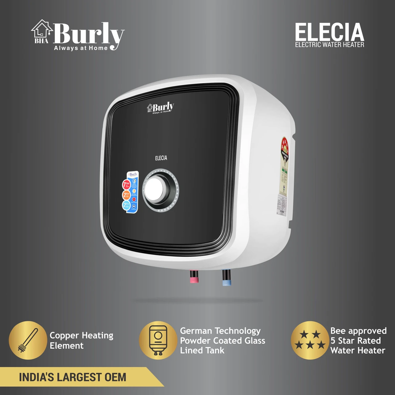 BURLY GEYSER 15LT ELECIA - Image 5