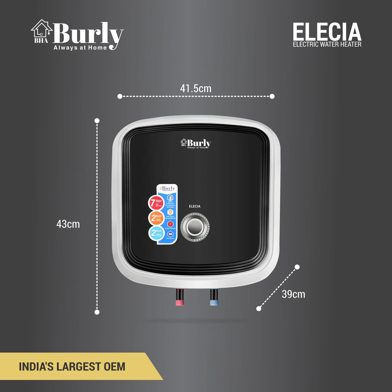 BURLY GEYSER 15LT ELECIA - Image 3