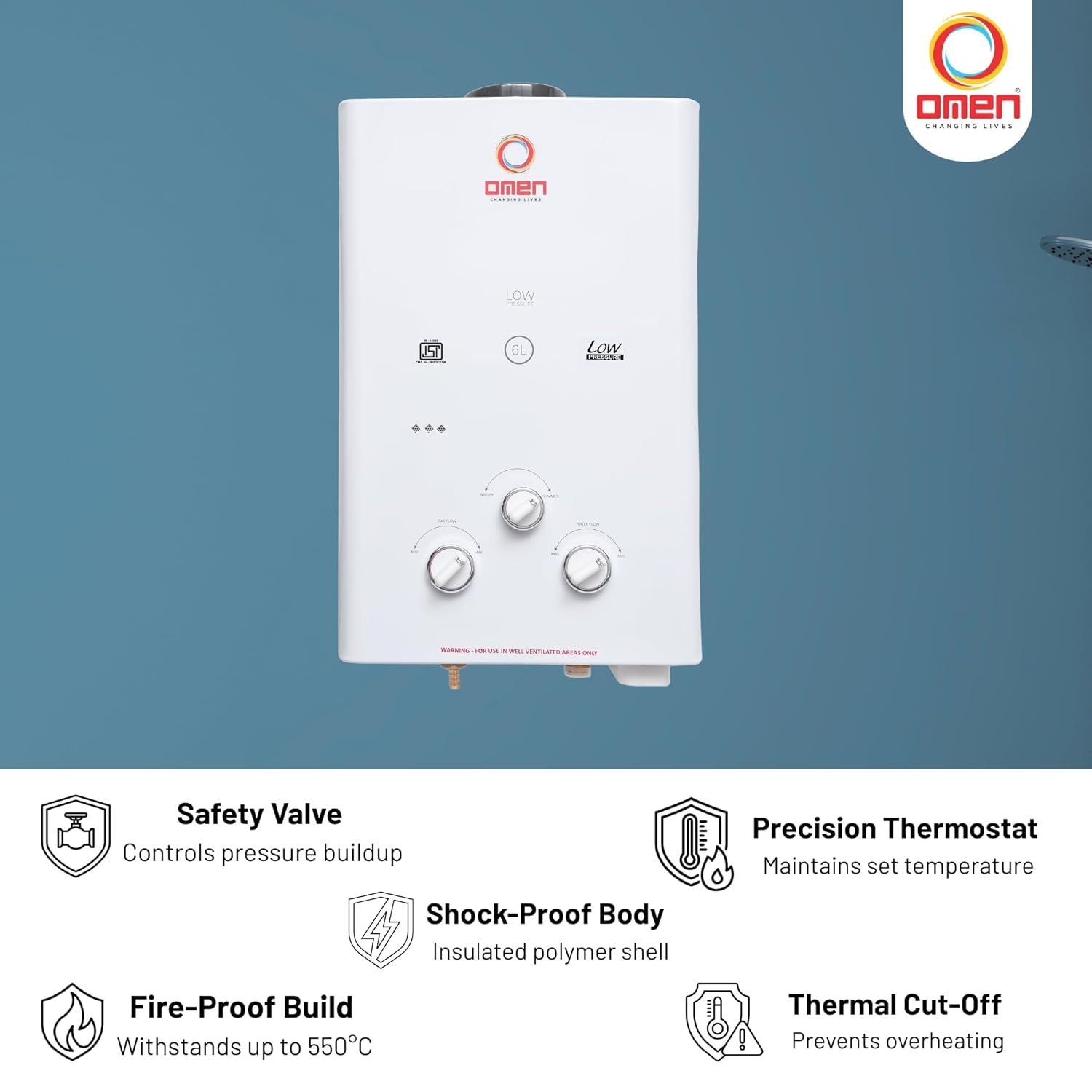 OMEN GAS GEYSER INSTANT - Image 3
