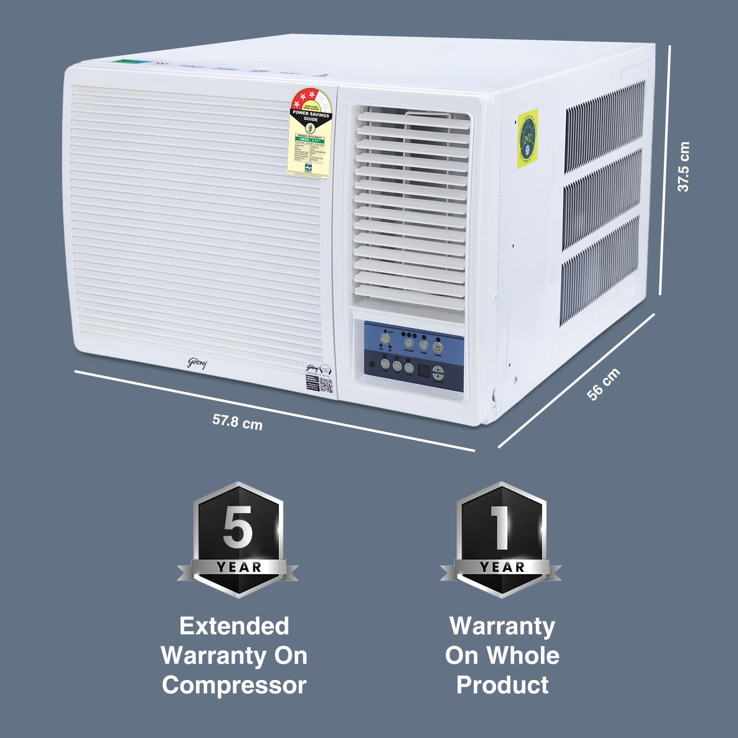 GODREJ WINDOW AC 1T 3* WFC12UTC3 - Image 2