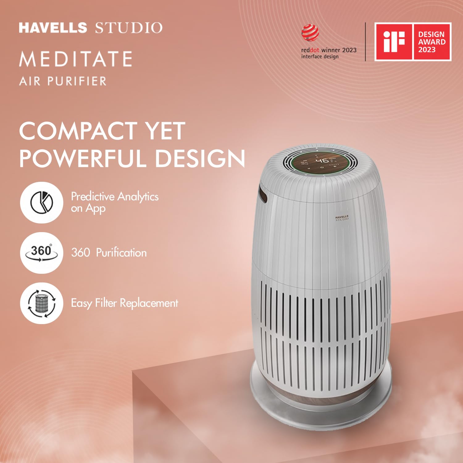 HAVELLS AIR PURIFIER MEDITATE AP 250 REMOTE - Image 6