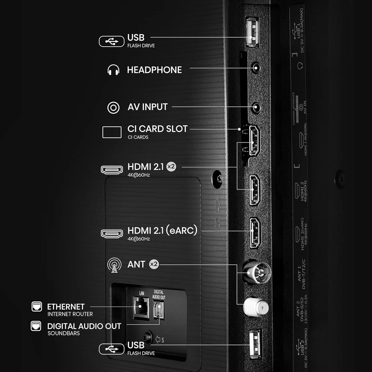 HISENSE LED TV C.TV65A6Q - Image 4