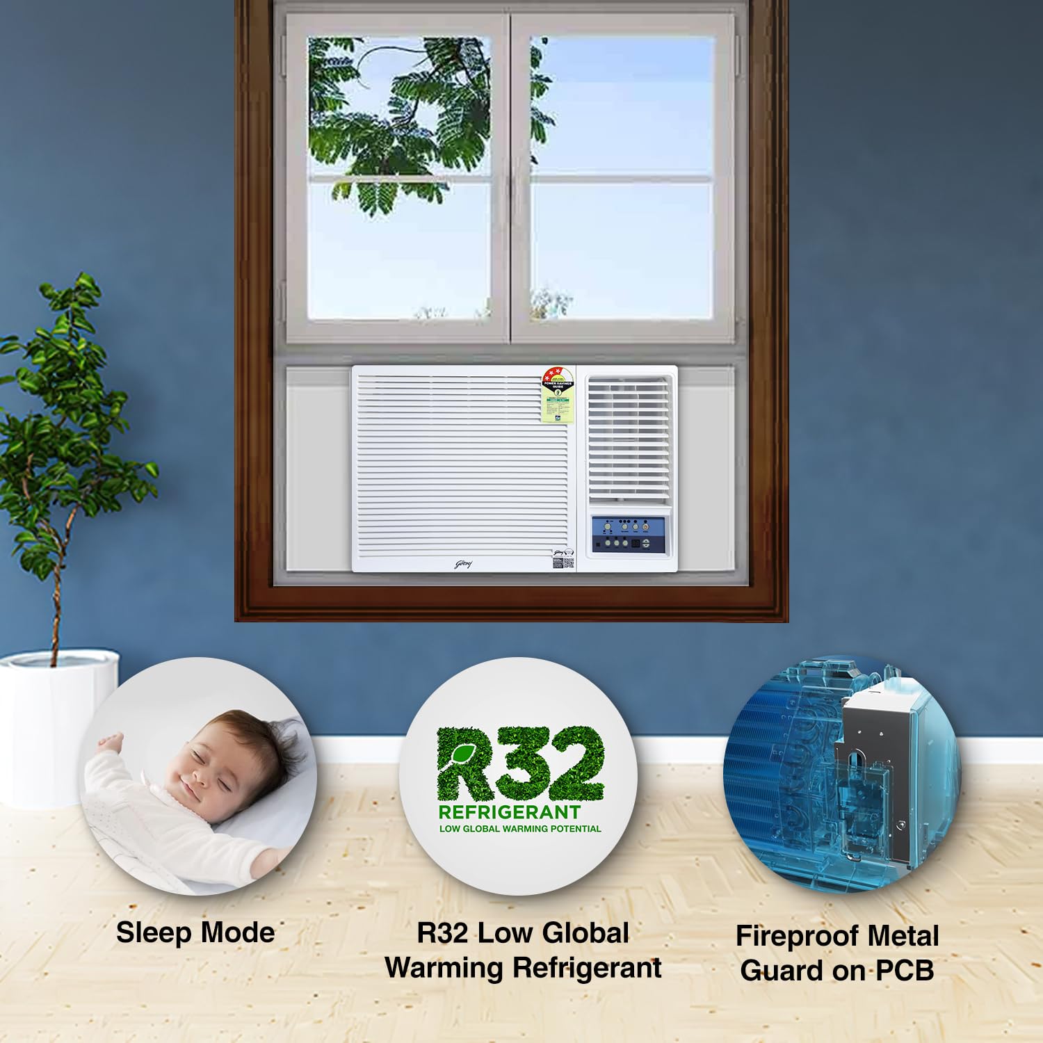 GODREJ WINDOW AC 1T 3* WFC12UTC3 - Image 3