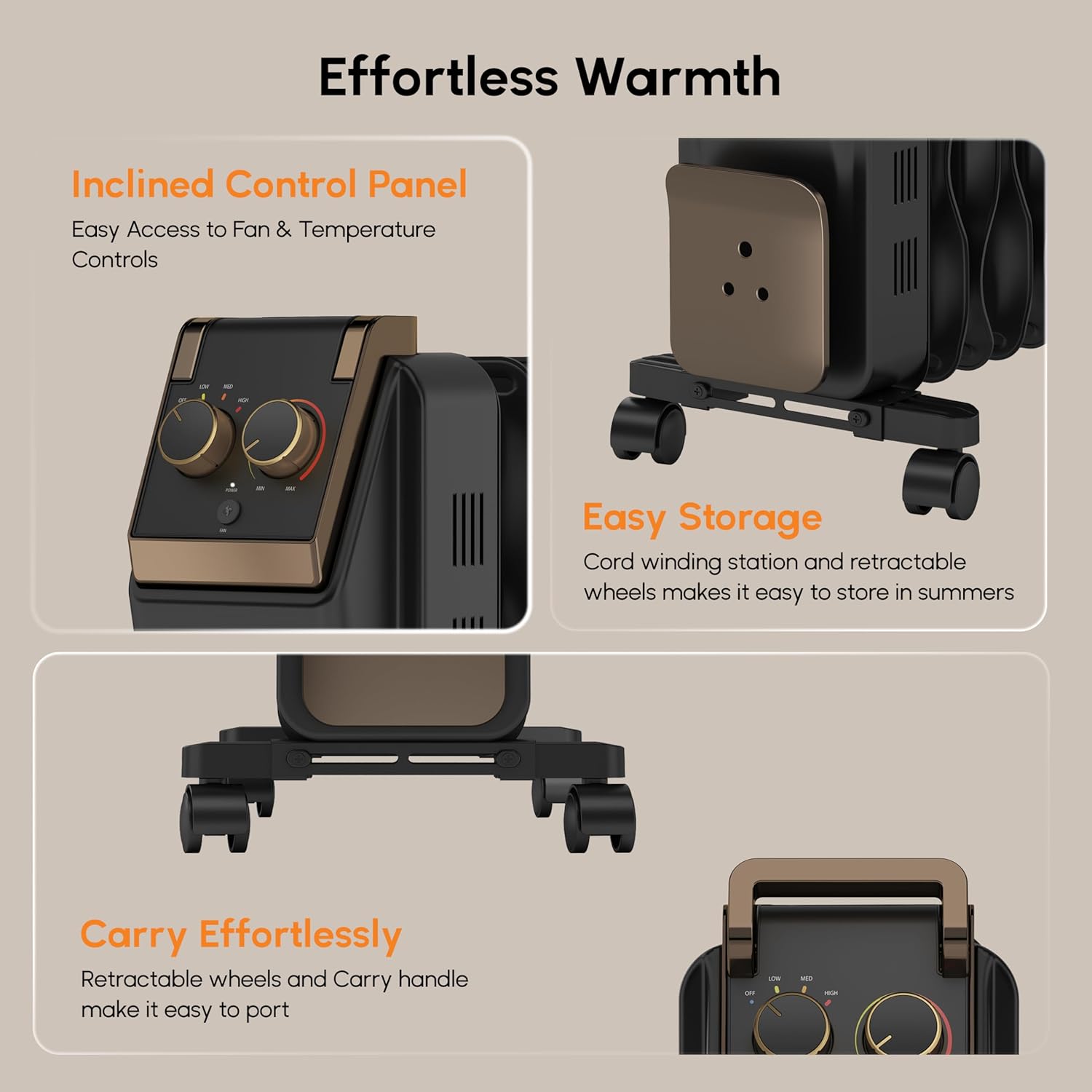 HAVELLS HEATER HESTIO BLK 9 WAVE FIN 2400W - Image 7