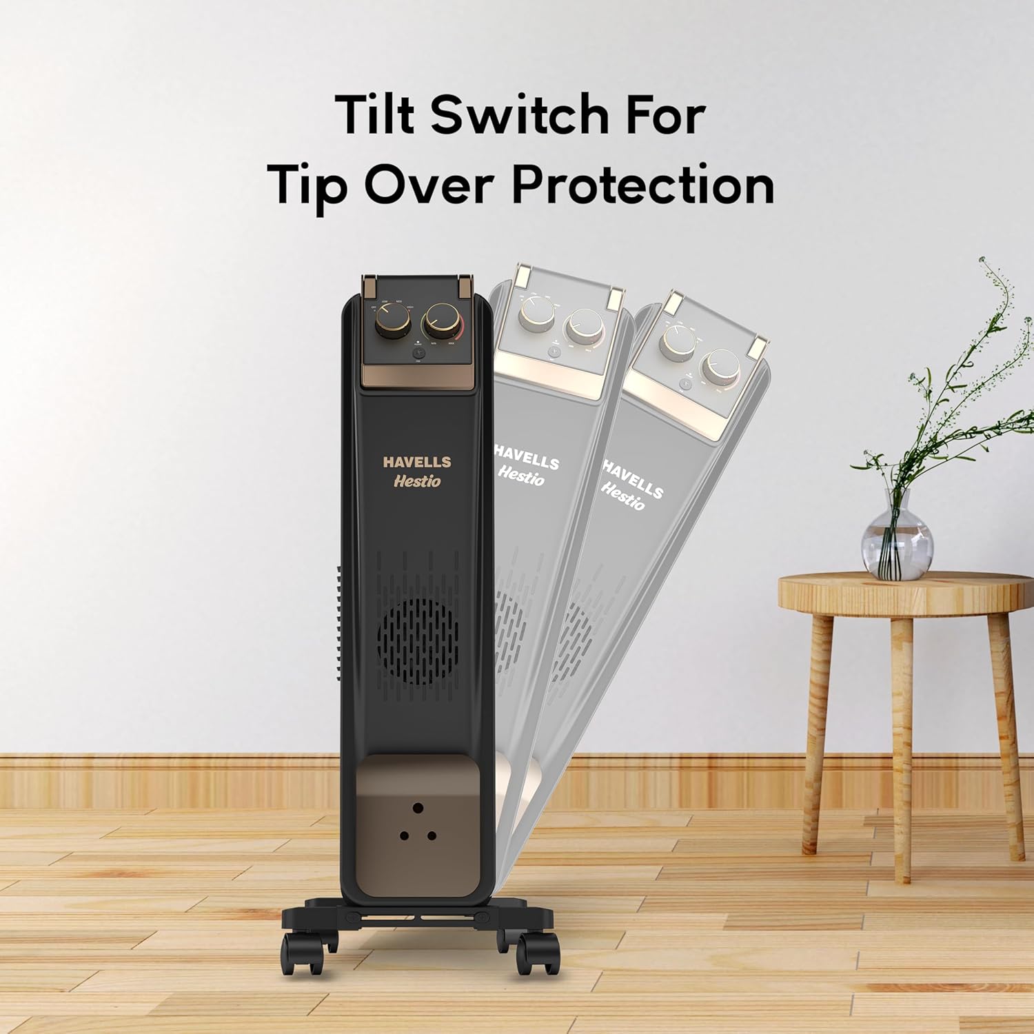 HAVELLS HEATER HESTIO BLK 9 WAVE FIN 2400W - Image 3