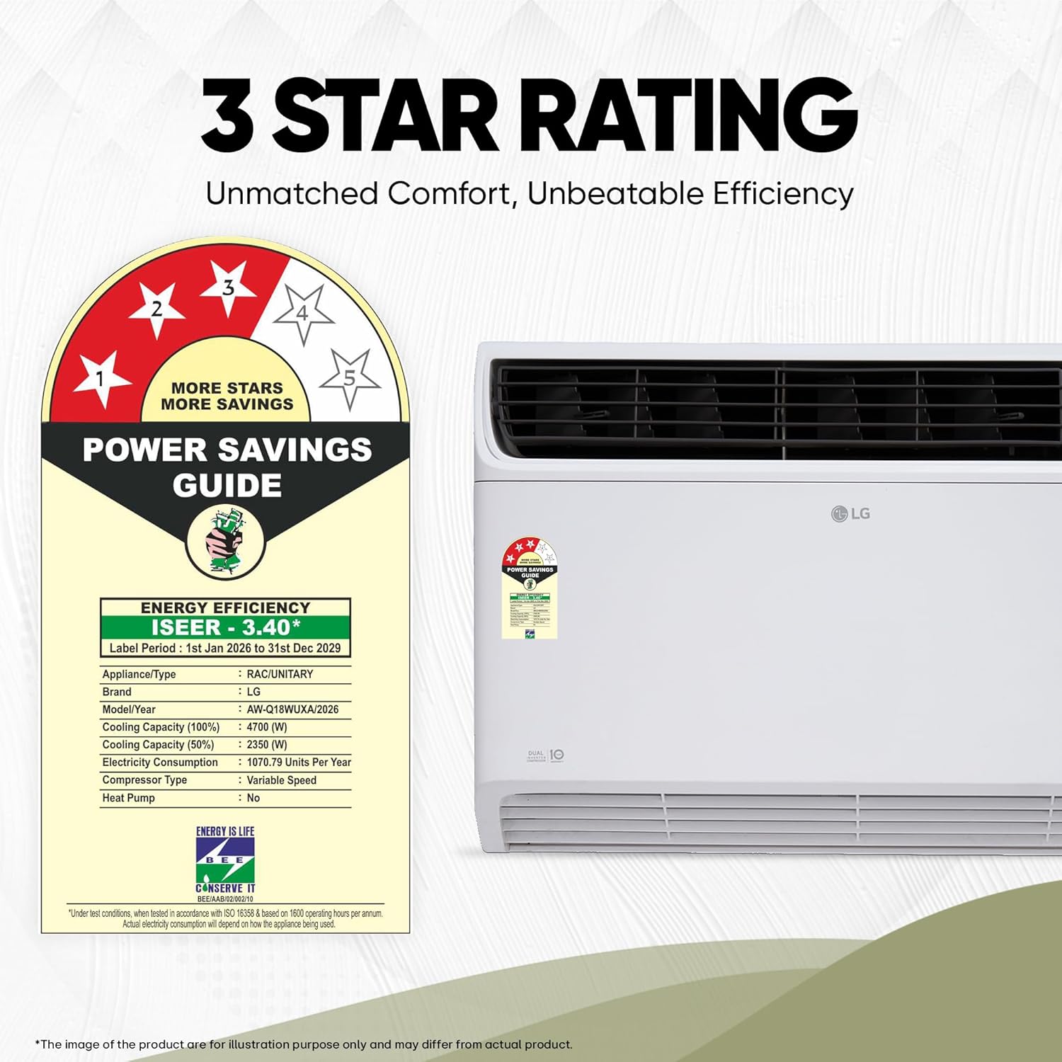 LG WINDOW AC 1.5T AW-Q18WUXA - Image 3