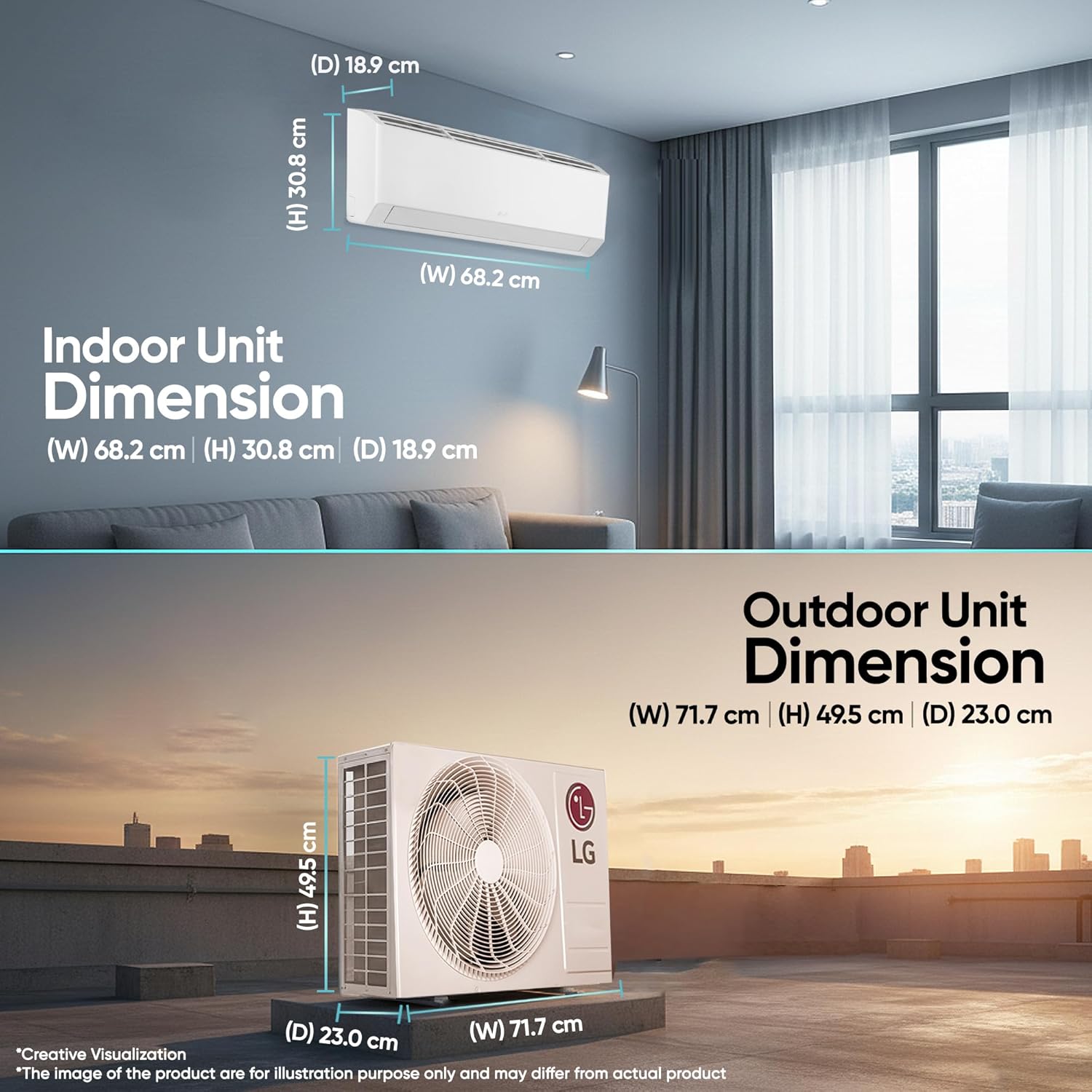 LG INVERTER SAC ASNQ11KNVE I/D - Image 3