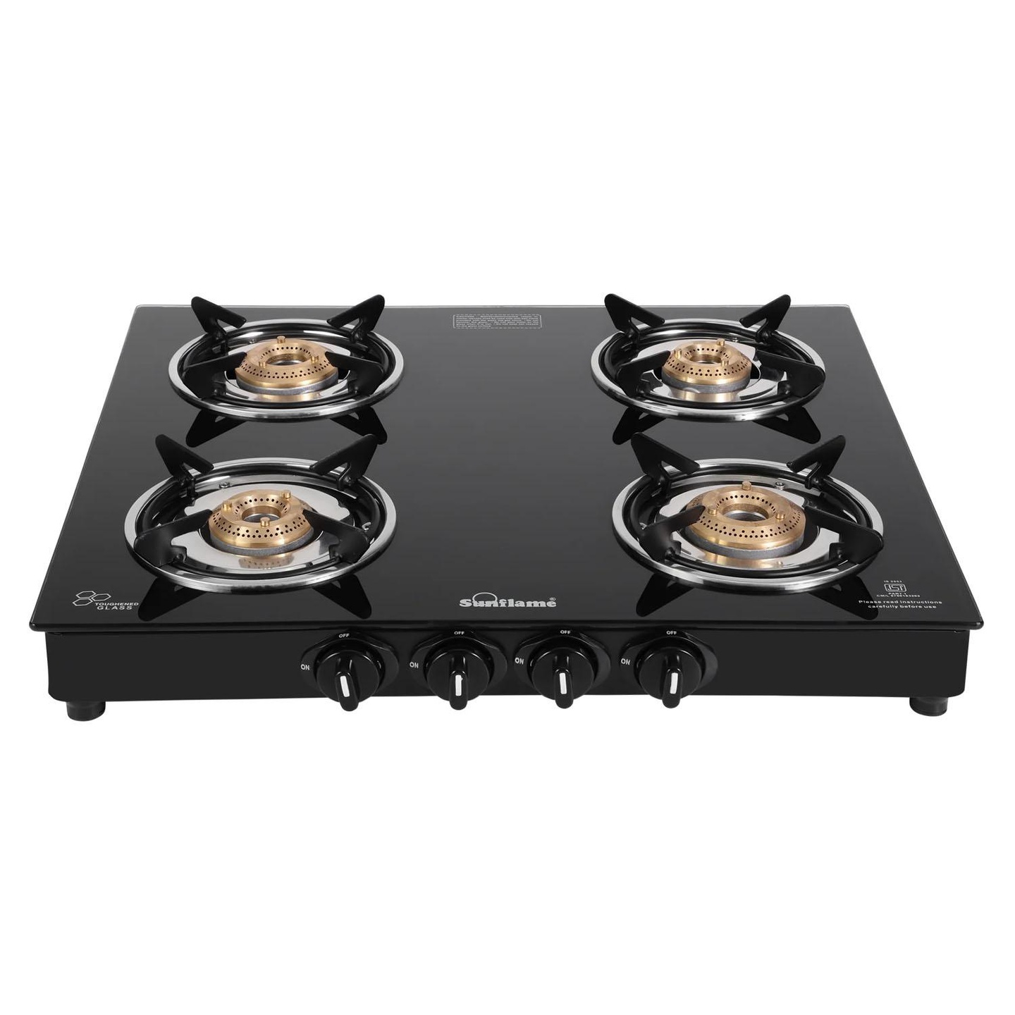SUNFLAME GAS STOVE 4GT BK NAPLES