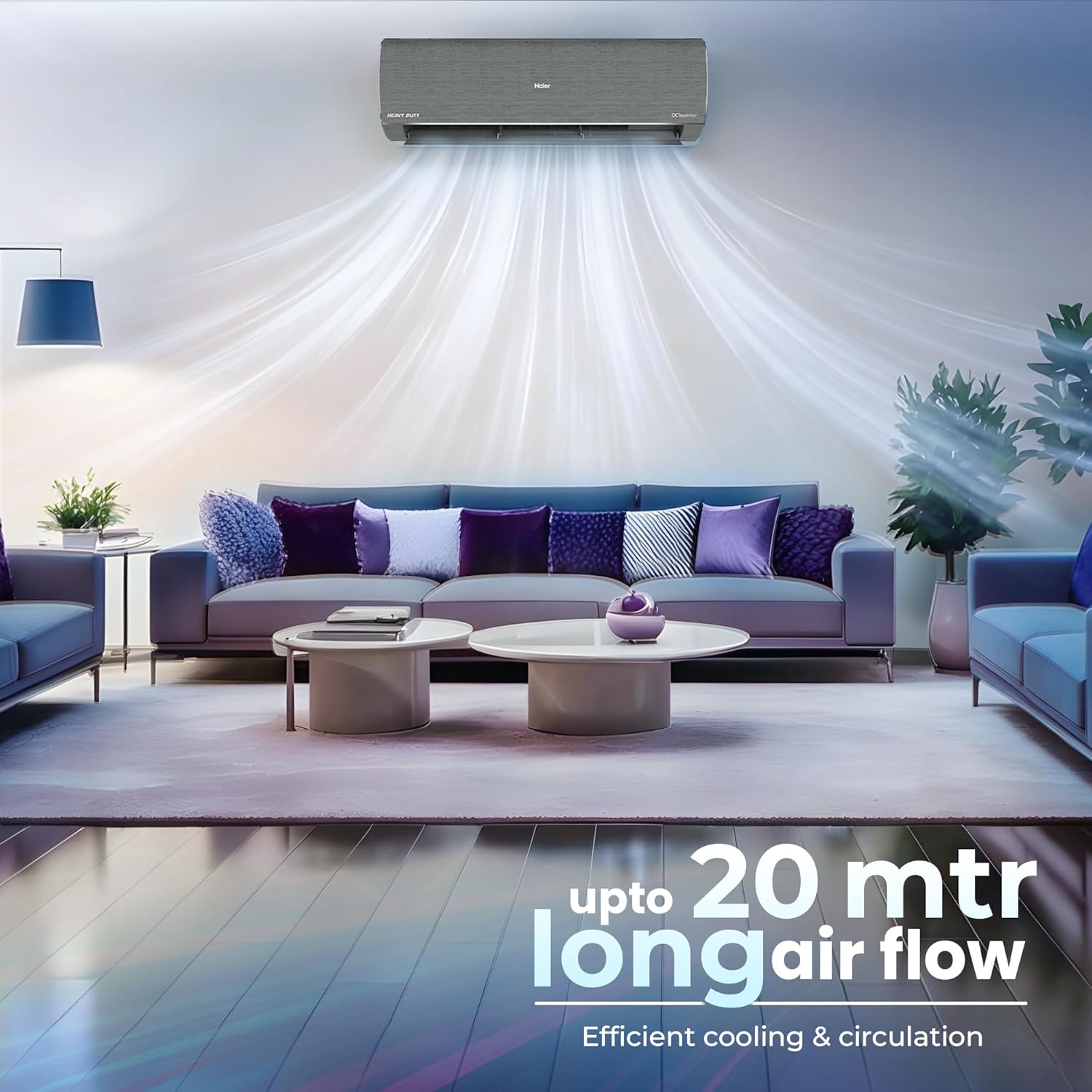 HAIER INVERTER SPLIT AC 1.6T 5* HS19G-MZAIP5BN I/D - Image 3