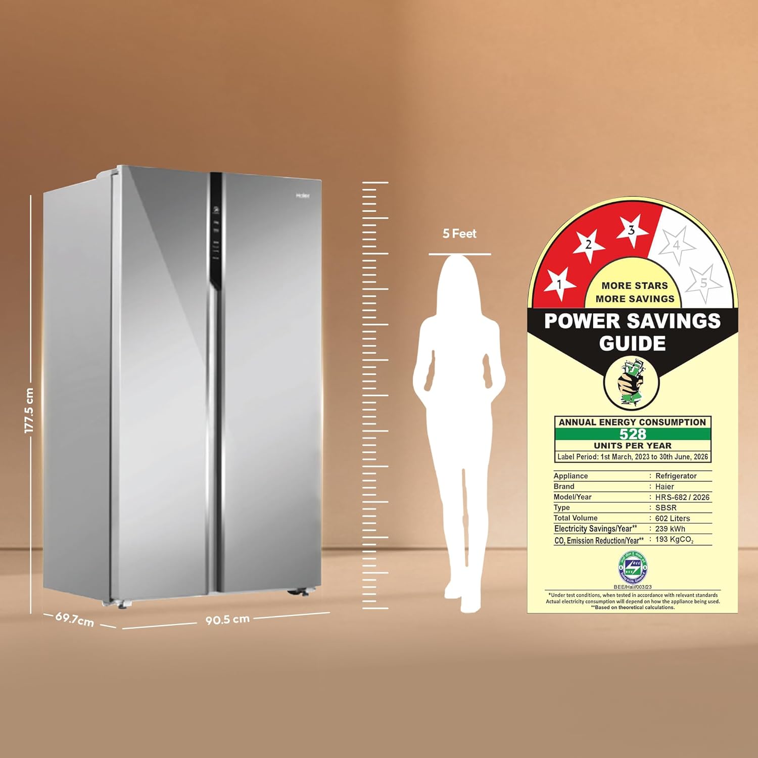 HAIER REF HRS-682PMGU1 602LTR - Image 7