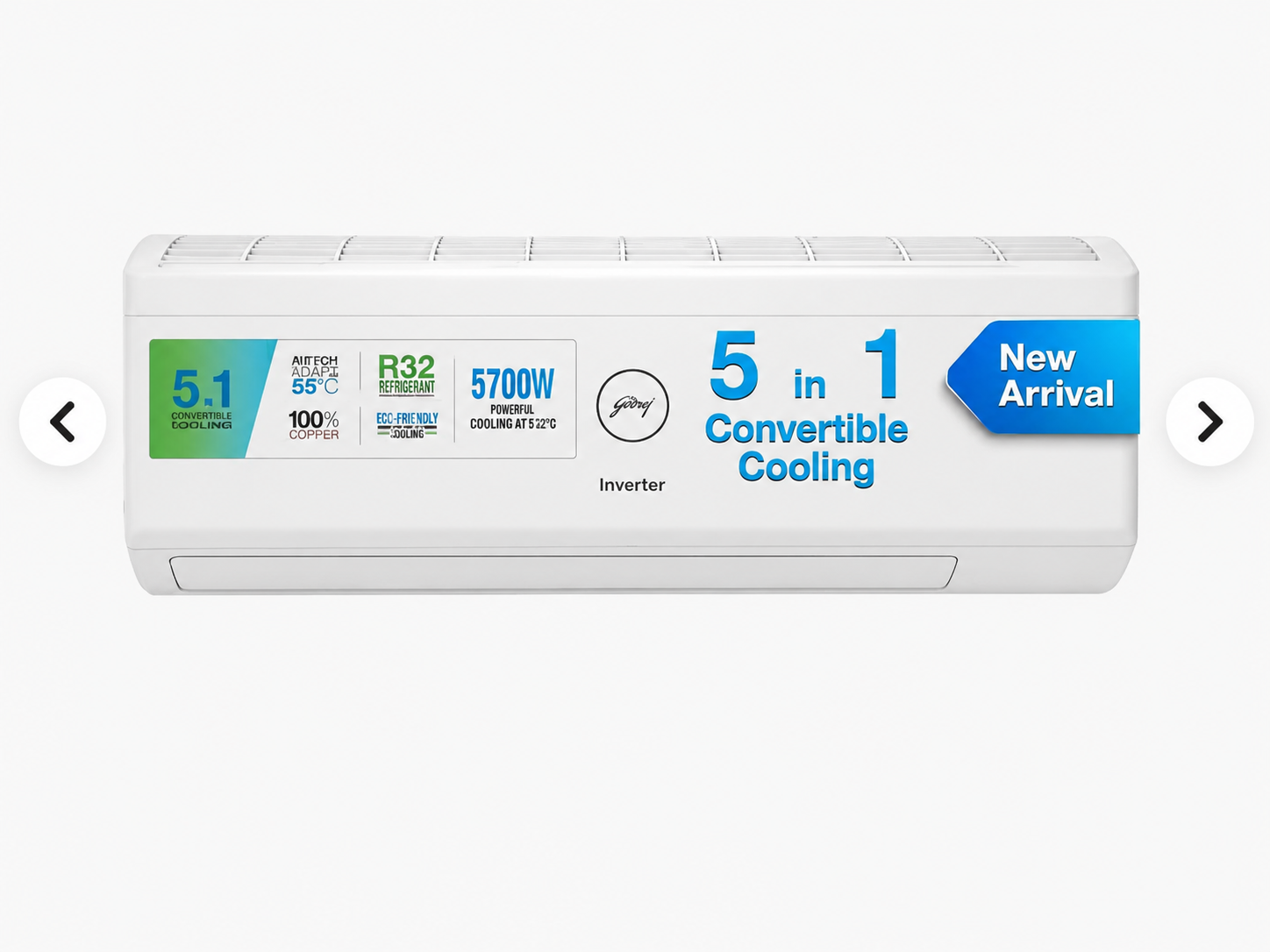 GODREJ INVERTER AC 1.7TON SIC 20ITC3-WYR I/D