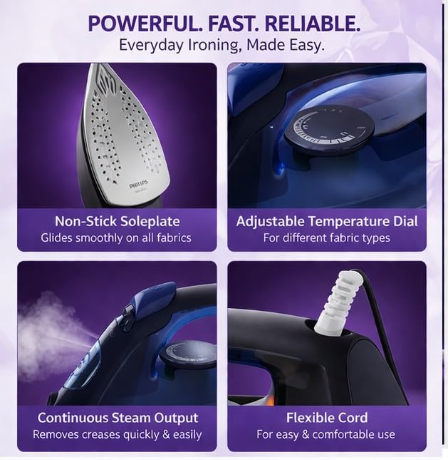 PHILIPS STEAM IRON DST1520/20 1750W - Image 3