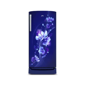 Godrej 180L 3 Star single door refrigerator with Direct Cool technology and Farm Fresh Crisper in blue