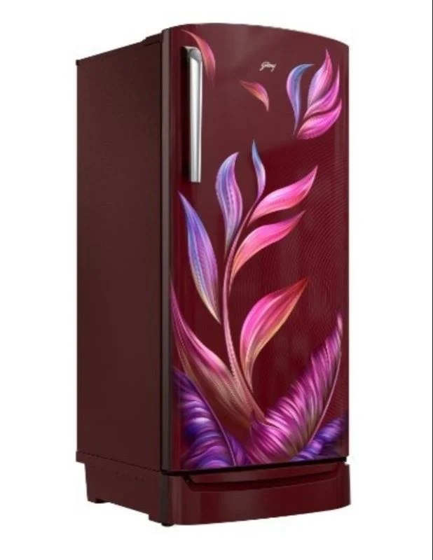 Godrej 238L 3 Star single door refrigerator with Direct Cool technology and Farm Fresh Crisper in Wine Red
