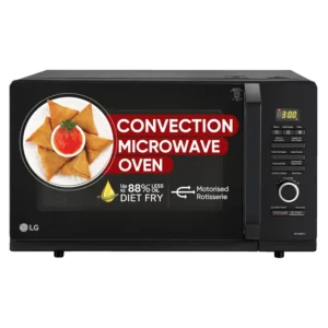 LG MC3286BLU 32L convection microwave oven with Diet Fry and 360-degree motorised rotisserie in black