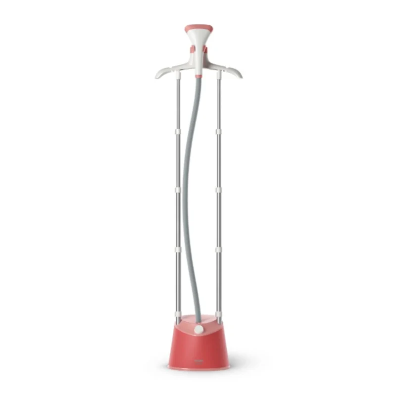 Philips STE1020/40 1800W standing garment steamer with 1.8L water tank in soft red